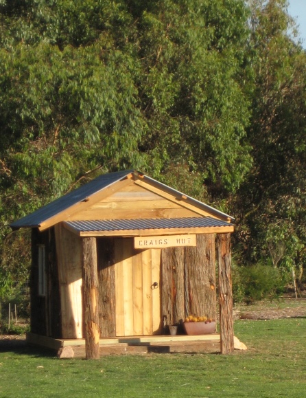 Our children's cubby house made from salvaged and secondhand materials.