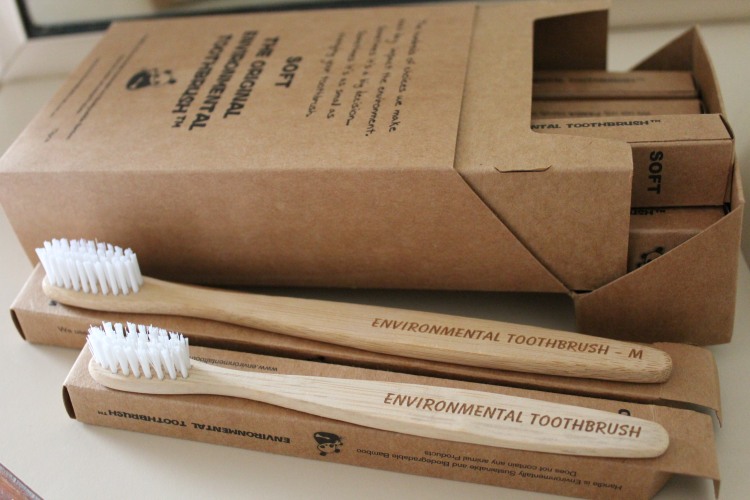 Compostable bamboo toothbrushes are a fantastic alternative to plastic toothbrushes.