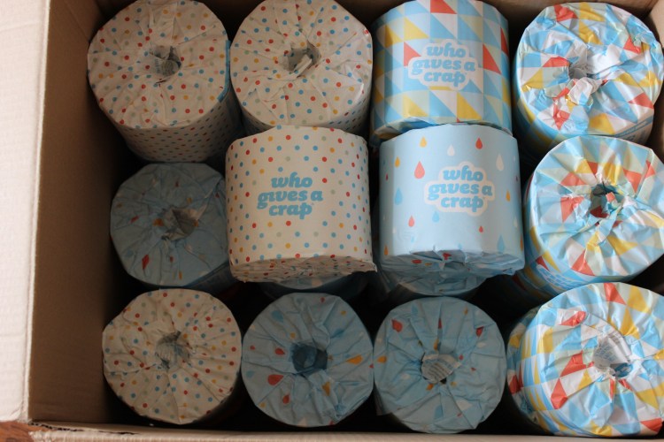 Bulk toilet paper from Who Gives a Crap.