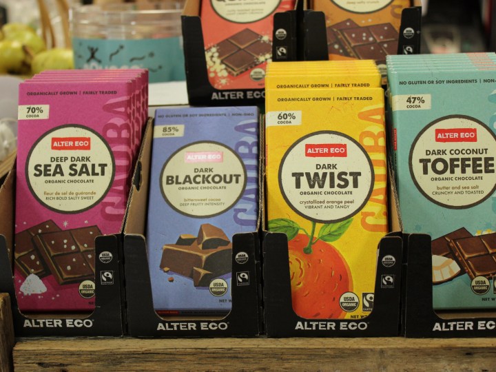 Plastic free, fair trade, organic chocolate