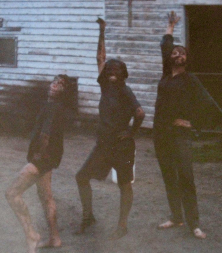 That's me on the right with two of my younger sisters. Were we too old for a mud fight? Clearly not!