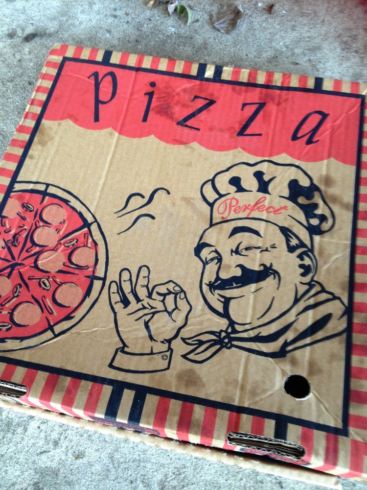 Food scraps do not belong in the recycle bin. If you leave pizza crusts in a pizza box, that box is no longer recyclable.