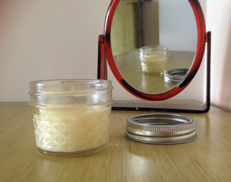DIY natural hair styling wax.