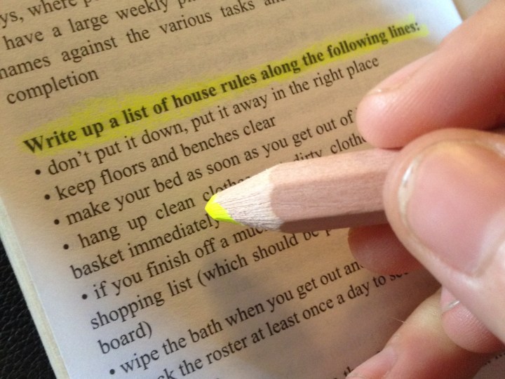 Fluro highlighter pencil